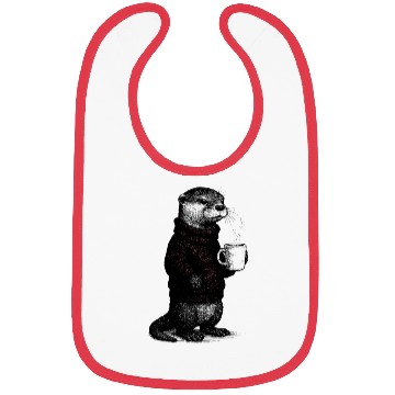 Discover Coffee Otter Bibs