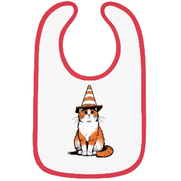 Discover Traffic Cone Cat Bibs
