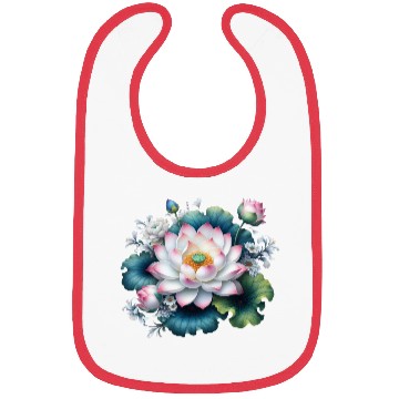 Discover Lotus and Flowers Blossom Bibs