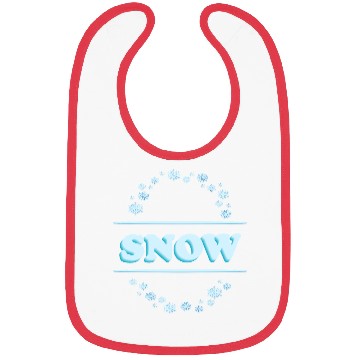 Discover Snowflake Circle Winter Design Bibs