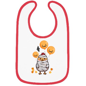 Discover Festive Chick in Mummy Costume Bibs