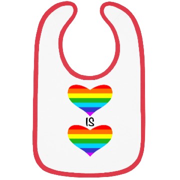 Discover Love is Love Bibs