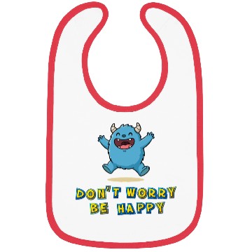 Discover Playful Monster with Positive Message Bibs