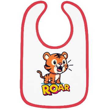 Discover Cute Tigon Roar Kids Bibs