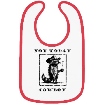Discover Not Today Cowboy Bibs