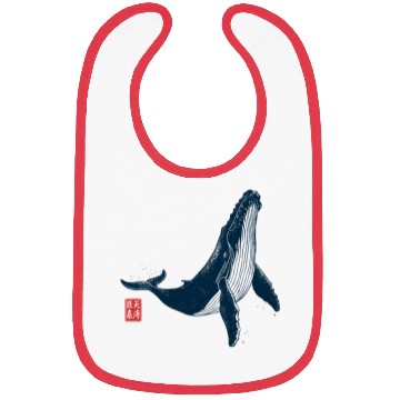 Discover Big Whale Japanese Aesthetic Bibs