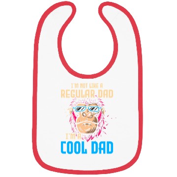 Discover I'm Not Like A Regular Dad, I'm A Cool Dad Bibs