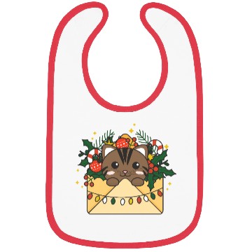 Discover Cat Christmas Letter Winter Animals Cats Bibs