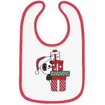 Discover Panda Christmas Gift Winter Animals Pandas Bibs