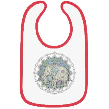 Discover Elephant Mandala Mindfulness Design Bibs