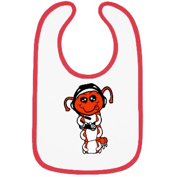 Discover Gamer caterpillar nerd gaming controller consol Bibs