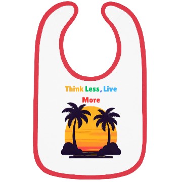 Discover Sunset Palm Tree Motivation Design Bibs