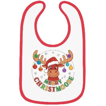 Discover Festive Reindeer with Holiday Ornaments Bibs