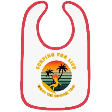 Discover Surfing for Life Sunset Design Bibs