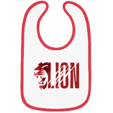 Discover Vibrant Lion and Bold Typography Bibs