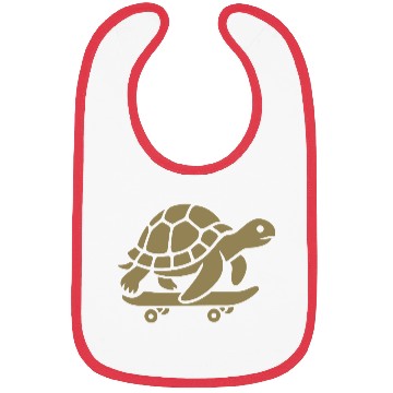 Discover Minimalist turtle skateboard skateboarder Bibs