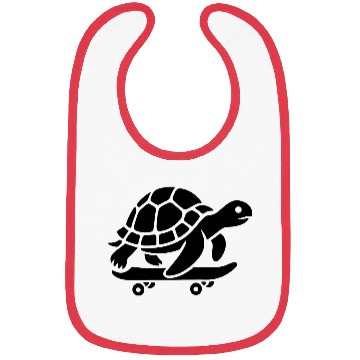 Discover Minimalist turtle skateboard skateboarder Bibs