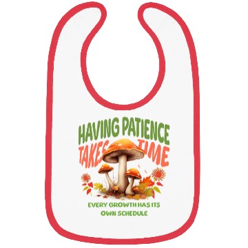 Discover Autumn Mushrooms Growth Message Bibs