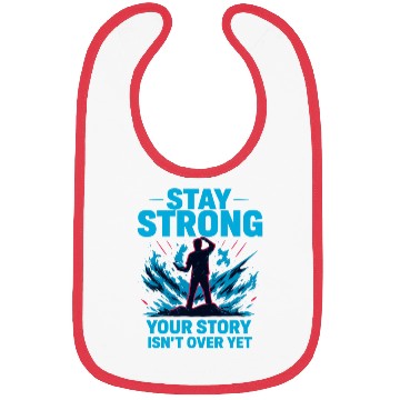 Discover Stay Strong Motivational Storm Bibs Design