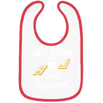 Discover Jolly Rogues Squadron Skull Emblem Bibs