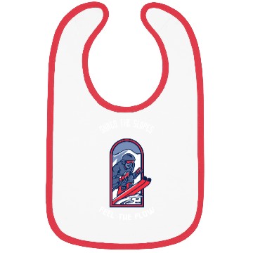 Discover Shred the Slopes Ski Warrior Design Bibs