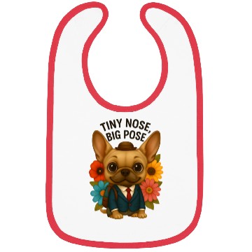 Discover Tiny Nose Big Pose Chihuahua Back to School  Bibs