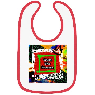 Discover Trust The Process Graffiti Style | Green Version Bibs