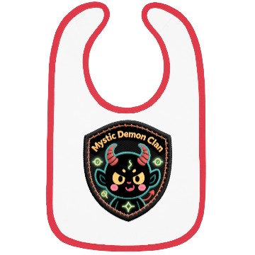 Discover Mystic Demon Clan Embroidered Patch Bibs