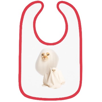 Discover ghost cat meme funny halloween Bibs
