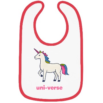 Discover Colorful Cartoon Unicorn Illustration Bibs