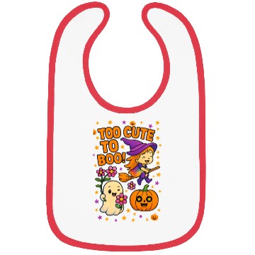 Discover Whimsical Halloween Witch and Ghost Bibs