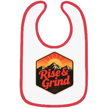 Discover Rise & Grind – Motivational Design Bibs