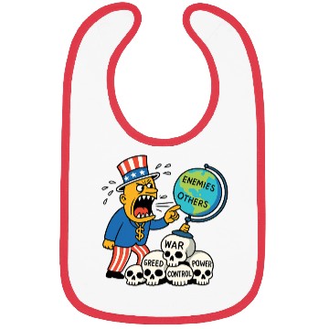 Discover Angry Uncle America Confronts Global Enemies Bibs