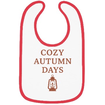 Discover Cozy Autumn Days Lantern Design Bibs
