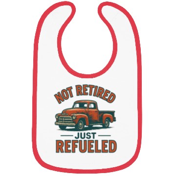 Discover Vintage Pickup Truck Retirement Humor Bibs