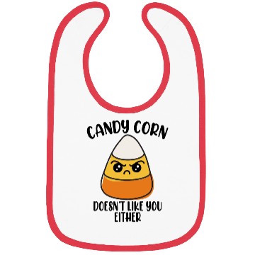 Discover Candy Corn Funny Halloween Bibs