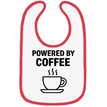 Discover Powered by Coffee - Funny Gym Bibs