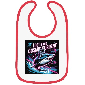 Discover Cosmic Shark Astronaut Adventure Bibs
