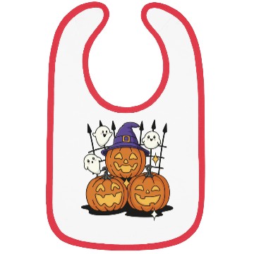 Discover Halloween Kawaii Design Pumpkins Ghosts Bibs