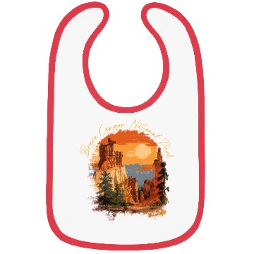 Discover Sunset Over Canyon Nature Scene Bibs