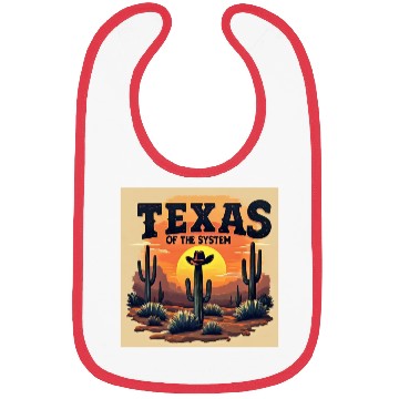 Discover Texas Sunset Cactus Illustration Bibs