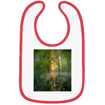 Discover Sunlit Forest with Wildflowers Bibs