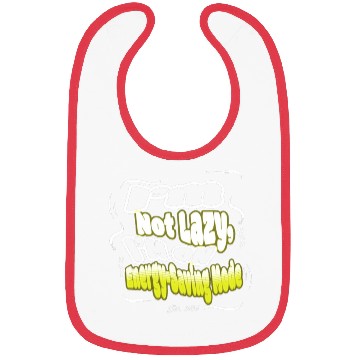 Discover Not Lazy but Carefully Stressed Illustration Bibs
