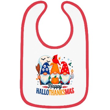 Discover Festive Gnome Thanksgiving Scene Bibs