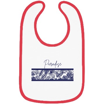 Discover Exotic Jungle Paradise Pattern Bibs