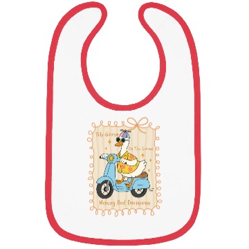 Discover Silly Goose Riding Scooter Design Bibs