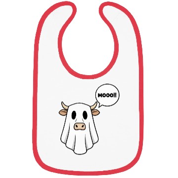 Discover Funny Ghost Cow Bibs