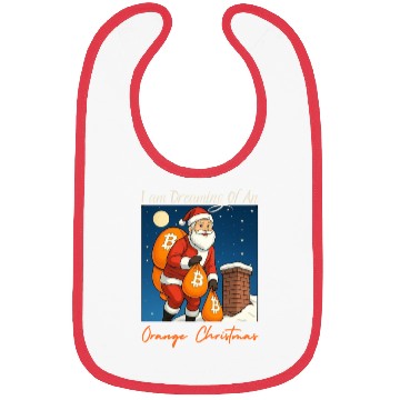 Discover Crypto BITCOIN Santa Christmas Design Bibs