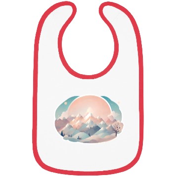 Discover Serene Mountain Range with Sunrise Bibs