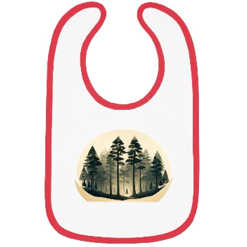 Discover Mystical Forest Circle Design Bibs